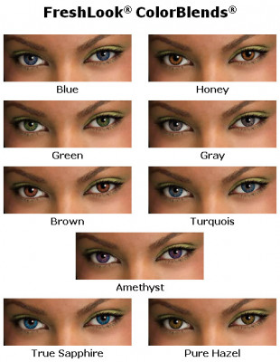 цветные линзы FreshLook Colors Blends (1 шт.)